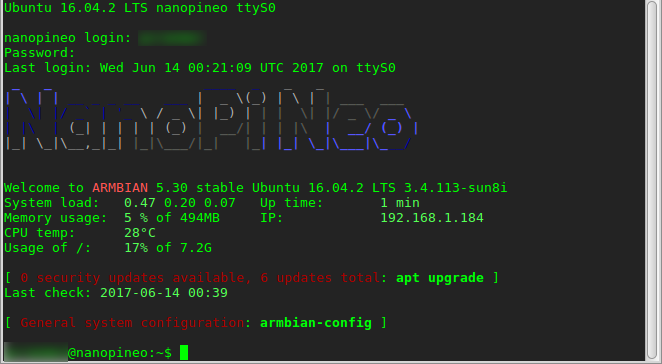 Logged Into NanoPi