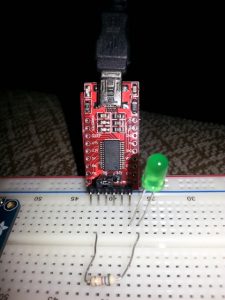 FT232RL Circuit Breadboard