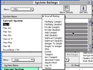 FPU Individual Test Results Menu