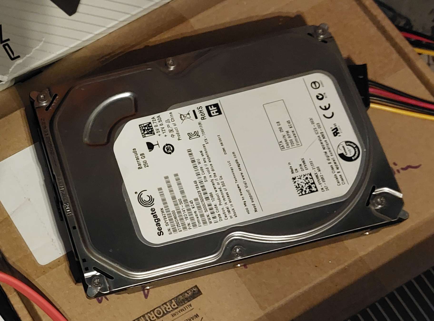 250GB Hard Disk